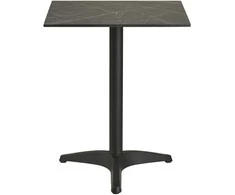 House Nordic Valgomojo stalas 60x60x73 cm pilkas bistro stalas aliuminis