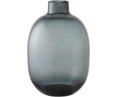 House Nordic Vaza 23x35 cm Juodas Stiklas
