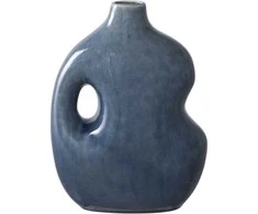 House Nordic Vazonas, Vaza, 18.5x9.5x24.5 cm, Mėlyna