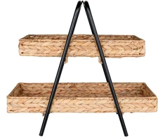 House Padėklas, Alfaro Padėklas, 42x23x43.5 cm, Natūrali/Juoda