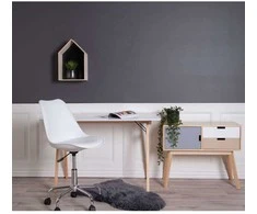House Rašomasis stalas, Rašomasis stalas Vojens, 120x60 cm, Balta