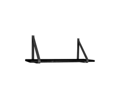 House Sieninis lentynas, Forno lentyna, 80x20 cm, Juoda