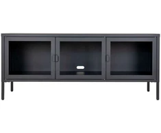 TV staliukas House Televizoriaus lentyna, Brisbane, 130x40x55 cm, Juoda
