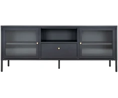 TV staliukas House Televizoriaus staliukas, Dalby, 150x35x60 cm, Juoda