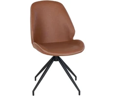 House Valgomojo kėdė, Monte Carlo su sukamu pagrindu, Vintage ruda x Juoda