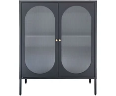 House Vitrina, Adelaide, 90x35x110 cm, Juoda