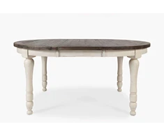 Išplečiamas stalas, Avola, 122-167 cm, Antikinė balti, Ruda