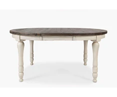 Išplečiamas stalas, Avola, 122-167 cm, Antikinė balti, Ruda