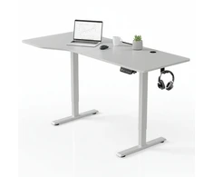 Juskys Aukščio reguliuojamas stalas Homestar Office Stand 160x75 cm baltas