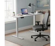 Juskys Aukščio reguliuojamas stalas Homestar Office Stand 120x60x72-117 cm baltas