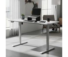 Juskys Aukščio reguliuojamas stalas Homestar Office Stand 140x60 cm baltas
