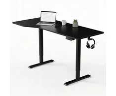 Juskys Aukščio reguliuojamas stalas Homestar Office Stand 160x75 cm juodas