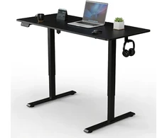 Juskys Aukščio reguliuojamas stalas Homestar Office Stand 140x60 cm juodas