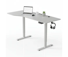 Juskys Aukščio reguliuojamas stalas Homestar Office Stand 160x75 cm baltas
