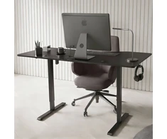 Juskys Aukščio reguliuojamas stalas Homestar Office Stand 160x75 cm juodas