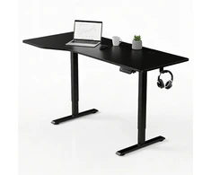 Juskys Aukščio reguliuojamas stalas Homestar Office Stand 160x75 cm juodas
