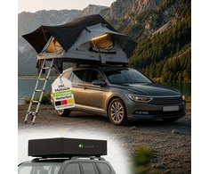 Juskys Automobilio stogo palapinė Lago 120x210 cm juoda/pilka