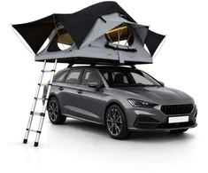 Juskys Automobilio stogo palapinė Lago 120x210 cm juoda/pilka