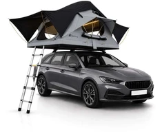 Juskys Automobilio stogo palapinė Lago 120x210 cm juoda/pilka