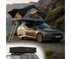 Juskys Automobilio stogo palapinė Lago 120x210 cm juoda/pilka