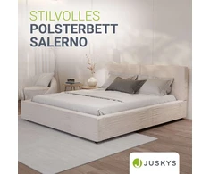 Juskys Čiužinys su apmušalais Salerno 180x200 cm smėlio spalvos