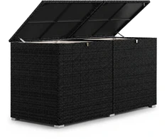 Juskys Dėžė pagalvėlėms Ikaria 145x82,5x79,5 cm juoda