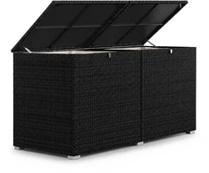 Juskys Dėžė pagalvėlėms Ikaria 145x82.5x79.5 cm juoda
