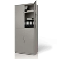 Juskys Dokumentų spintelė 180x80x40 cm šviesiai pilka