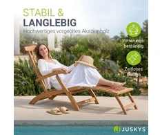 Juskys Gultas Evia su pakoja 196x54x95 cm natūralus