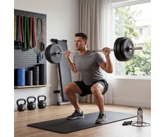 Juskys Hantelių rinkinys 3 viename 60 kg juoda/sidabrinė