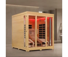 Juskys Infraraudonųjų spindulių kabina Billund 170x190 cm Hemloko mediena