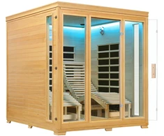 Juskys Infraraudonųjų spindulių kabina Billund 170x190 cm Hemloko mediena