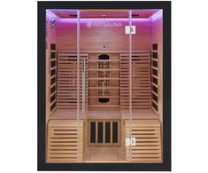 Juskys Infraraudonųjų spindulių kabina Helsinki 150 su dviem technologijomis 150x150x190 cm juoda