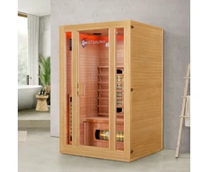 Juskys Infraraudonųjų spindulių kabina Nyborg S120V 120x105x190 cm Hemloko mediena