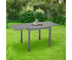 Juskys Išplečiamas sodo stalas Laki 70x70 cm antracito spalvos