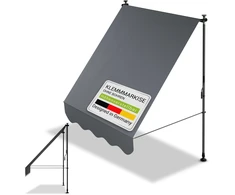 Juskys Kampinis markizės tentas Kapstadt 150x120 cm pilkas