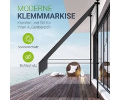 Juskys Klamperio markizė Kapstadt 200x120 cm pilka