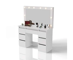 Juskys Komedonas Lilia su LED 108x41x140 cm baltas