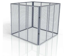 Juskys Komposteris 450 L 80x80x70 cm sidabrinis