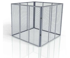 Juskys Komposteris 450 L 80x80x70 cm sidabrinis