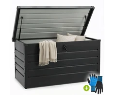 Juskys Laikymo dėžė Limani 120x53x63 cm antracito spalvos metalas