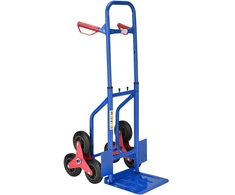 Juskys Laiptais lipantis vežimėlis maišams, max 100 kg, 115 cm, mėlynas/raudonas