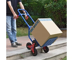 Juskys Laiptais lipantis vežimėlis maišams, max 100 kg, 115 cm, mėlynas/raudonas