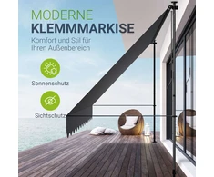 Juskys Markizė Kapstadt 400x120 cm Pilka
