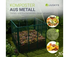 Juskys Metalo kompostavimo dėžė 450L 80x80x70 cm tamsiai žalias