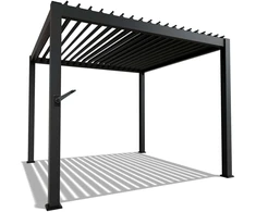 Juskys Pergola Tahiti 3x3x2.4 m antracito spalvos