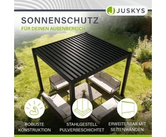 Juskys Pergola Tahiti 3x3x2.4 m antracito spalvos