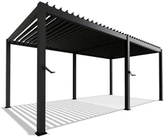 Juskys Pergola Tahiti 3x5.9x2.4 m antracito spalvos