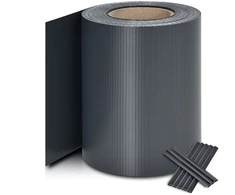 Juskys Privatumo tvoros juosta PVC 35 m 19 cm antracito spalvos