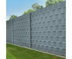 Juskys Privatumo tvoros juostos 4 vnt. 35 m x 19 cm šviesiai pilkos spalvos